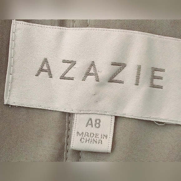 Azazie Kaitlynn Matcha Empire Ruched Chiffon Convertible Dress, Pistachio A8 - Picture 8 of 11